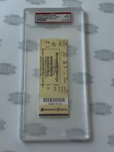 2007 Adrian Peterson NFL Debut 1st TD Full Ticket PSA 10 Gem Mint 9/9/07 Vikings - Picture 1 of 3
