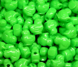 Lime Chicks shaped pony beads made USA Church School kids holiday Easter crafts - Picture 1 of 1