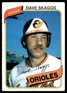 Dave Skaggs 1980 Topps Baseball #211 - Imagen 1 de 2