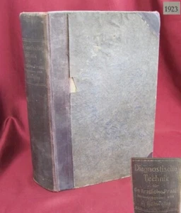 1923 ANTIQUE GERMAN MEDICAL DIAGNISTICS BOOK - Picture 1 of 13