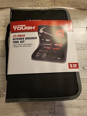 Hyper Tough 27-Piece Kitchen Drawer Tool Kit with Storage Case, Model 42884 New - Image 1 of 4