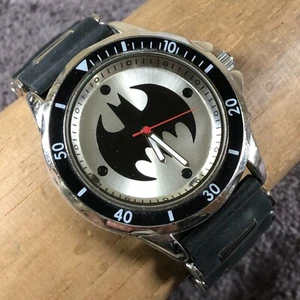 Reloj de cuarzo Accutime para hombre BAT9062 DC Comic Batman correa de goma negra 44 mm 8" - Imagen 1 de 10