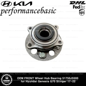 OEM FRONT Wheel Hub Bearing 51750J5500 for Hyundai Genesis G70 Stinger 17-22 - Picture 1 of 3
