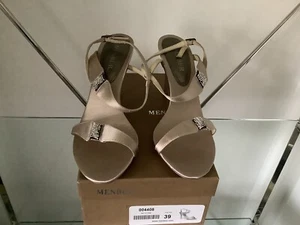Menbur dark beige high heel ladies sling back shoe size 5.5 UK - Picture 1 of 5