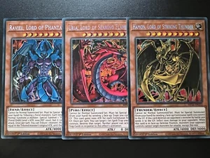 Sacred Beasts Set - Raviel-Uria-Hamon MP21-EN252-254 Secret 1st Near Mint Yugioh - Picture 1 of 5