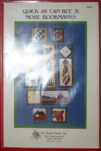 Quilt Pattern Quick as can Bee 3!  More bookmarks The Violet Patch Ships FREE - Picture 1 of 2