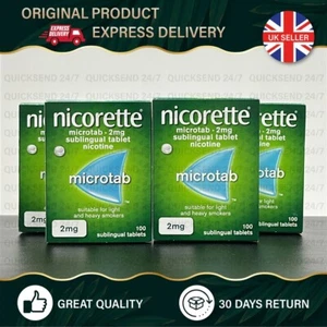Nicorette MicroTab 2 mg | Dejar de fumar / vapear | 100 - 400 comprimidos sublinguales - Imagen 1 de 8