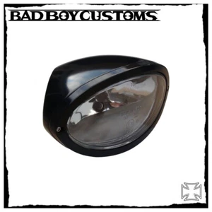 Scheinwerfer oval BBC 079 schwarz Harley Davidson Night Rod, V-Rod, Muscle - Bild 1 von 1