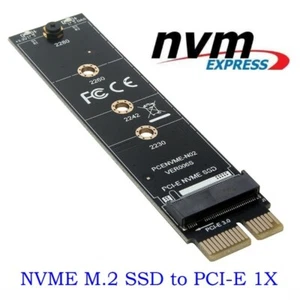 NGFF M.2 NVMe SSD TO PCIE 3.0 X1 adapter M Key interface card Test card - Photo 1/12