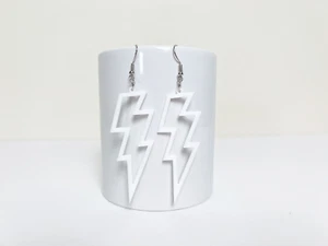 Weiße Acryl Tampa Bay Blitz Hockey Ohrhänger - Bild 1 von 2