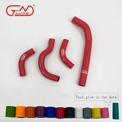 Fit 2004-2009 Honda CRF250 CRF250X CRF250R 05 06 Silicone Radiator Hose Kit Red - Image 1 of 4