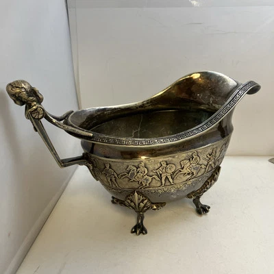 镀银希腊复兴脚酱或重船 c.19 世纪 — 第 1/4 张图片