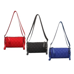 Mode Damen tonnenförmige Umhängetasche Bag verstellbarer Schultergurt - Picture 1 of 8