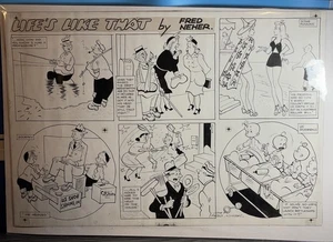 Tira cómica original Life’s Like That 6-7-42 Fred Neher - Imagen 1 de 1