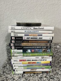 Lot Of 26 Wii Playstation 2 Xbox 360 Video Games Tested