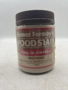 Homer Formby's Tung Oil Wood Stain Fruitwood Pint 16oz New Vintage Unused - Picture 1 of 6