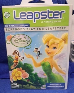 Leap Frog Leapster & Leapster 2 Disney Fairies Tinkerbell Learning Game 4-7 yrs - Picture 1 of 5