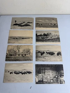 Antigua POSTAL DE 1907 L. A. HUFFMAN FOTO MILESTOWN CITY MONTANA LOTE DE 8 - Imagen 1 de 14