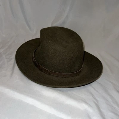 Chapéu Masculino Adulto Marrom Vintage Pendleton 100% Lã Virgem Pura - Imagem 1 de 4