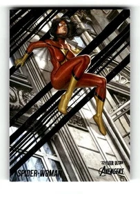 22' Fleer Ultra Avengers Trading Card Silver Foil #70 Spider-Woman - Picture 1 of 4