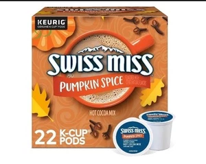 Swiss Miss Pumpkin Spice Hot Cocoa Keurig 22 K-Cups Pods EXP 08/09/25 - Bild 1 von 2