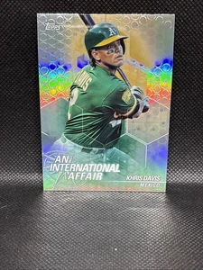 2018 Topps Chrome Update An International Affair Khris Davis #IA-KD Oakland A’s - Picture 1 of 2
