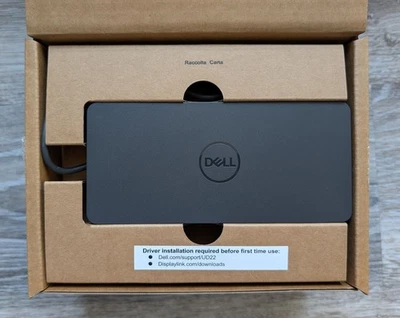 Dell UD22 EU Dockingstation 130 Watt, HDMI, DisplayPort NEU schwarz - Bild 1 von 2