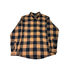 Eddie Bauer Mens XL Classic Fit Buffalo Plaid Flannel Shirt Button Front - Picture 1 of 9