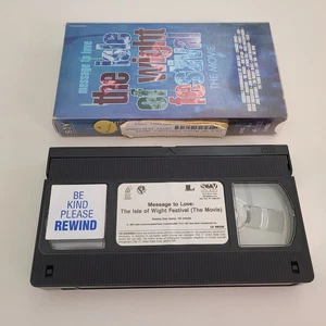 VHS "The Isle of Wight Festival" Hendrix Who Doors Jethro Tull Joni Mitchell VG+ - Picture 1 of 11