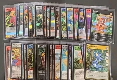 NEOPETS MYSTERY ISLAND COMPLETE SET 100/100 WOTC VINTAGE 20 FOIL CARDS ALL MINT! - Image 1 of 4