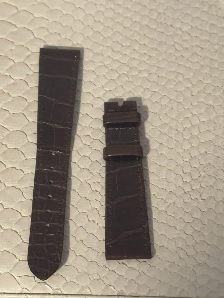 Correa Patek Philippe Original Fábrica Marrón Oscuro 18mm Foto 1 de 4