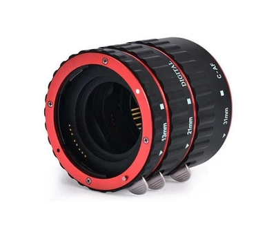 Auto Focus AF Macro Extension Tube Adapter Ring for Canon EOS EF EF-S Mount Lens - Image 1 of 4