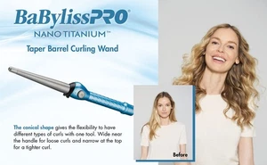 BaBylissPRO Nano Titanium 1.25 – .75" ConiCurl® Iron - Picture 1 of 3