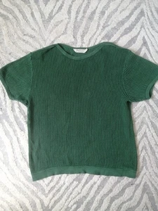 Eminence France Mesh Tank Top Thong Shirt Green Vintage Mesh Tank Top Size L / 5 - Picture 1 of 9