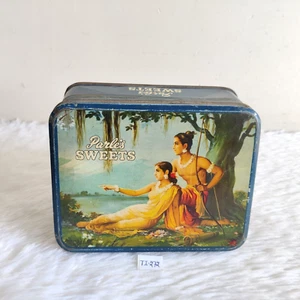Vintage Lord Ram Sita Grafiken Parle Sweets Werbedose Mit 4 Fächern TI272 - Bild 1 von 7