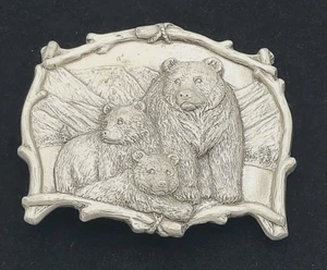 Vintage Great American Products Belt Buckle Bear Mom Cubs GAP 1995 Bears 4180 US - Picture 1 of 3