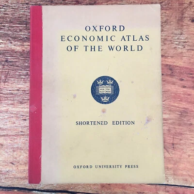 Oxford Economic Atlas of the World Shortened Edition Book - Image 1 of 4