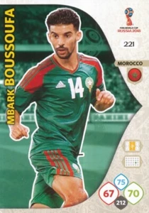 221 BOUSSOUFA MBARK # MOROCCO PANINI CARD ADRENALYN WORLD CUP RUSSIA 2018 - Imagen 1 de 1