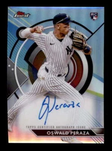OSWALD PERAZA 2023 TOPPS FINEST ROOKIE REFRACTOR AUTOGRAPH AUTO RC BF7321 - Picture 1 of 1