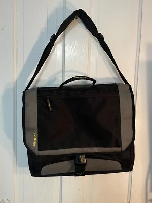 Targus большая сумка-мессенджер для ноутбука с плечевым ремнем 17 дюймов черная серая желтая - Изображение 1 из 4