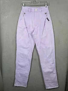 Pantalones de mezclilla Rocky Mountain Bareback para mujer 27x34 púrpura sarga mamá Western Riding - Imagen 1 de 18
