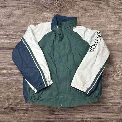 Chaqueta Nautica Vintage Reversible Años 90 Talla XXL Abrigo Hombre Azul Verde Beige Foto 1 de 4