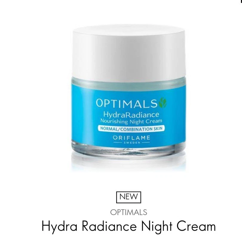 Oriflame Optimals Oxygen Boost Night Cream Normal/Combination Skin, 50ml *New* - Image 1 of 1