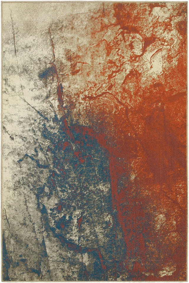 Alfombra 10x13 Esfinge Beige Abstracto Salpicaduras Tinta 1334E - Aprx 9' 10" x 12' 10" Foto 1 de 1