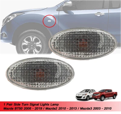 1 Pair Indicator Turn Signal Light Lamp Fit Mazda BT-50 Mazda2 Mazda3 - Image 1 of 4