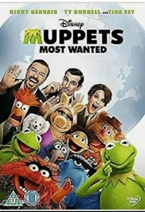 MUPPETS MOST WANTED DVD 2014 REGION 2 BBFC U KIDS DISNEY RICKY GERVAIS TY BURELL - Picture 1 of 1