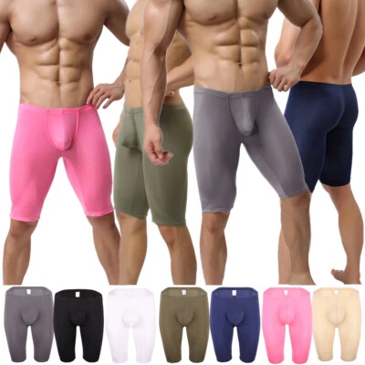 2PCS Men's Sports Gym Compression Shorts Quick Dry Short Tight Bulge Pouch Pants - Image 1 of 4