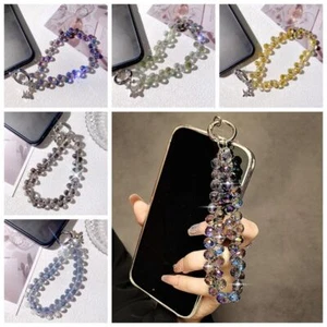 Wrist Chain Crystal Bead Phone Strap Mobile Phone Lanyard Women/Lady/Girl - Zdjęcie 1 z 20