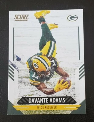 2021 SCORE FOOTBALL - DAVANTE ADAMS GREEN BAY PACKERS #140 - Image 1 of 2