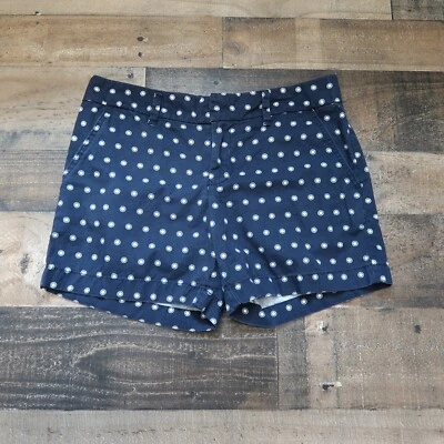Tommy Hilfiger Mujer Talla 4 Azul Oscuro y Blanco Lunares Pantalones Cortos Círculo Foto 1 de 4